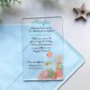 Faire-part transparent en plexiglass pour invitation baptême - Coraux et poissons exotiques