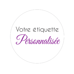 Etiquette personnalisée adhésive