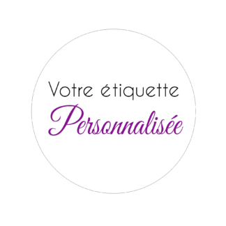 Etiquette personnalisée adhésive