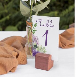 Numéro de table – Floral aquarelle violet
