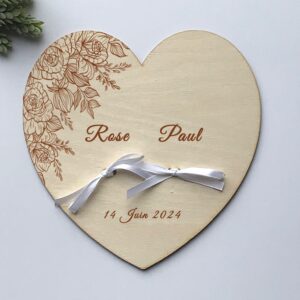 Porte-Alliances en bois _ Roses
