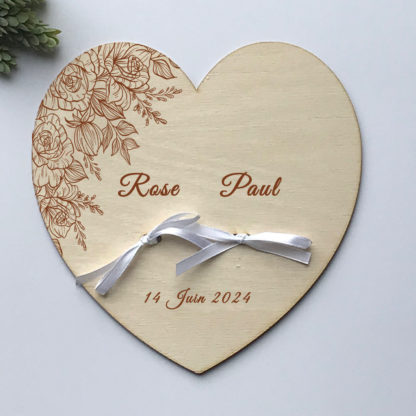 Porte-Alliances en bois _ Roses