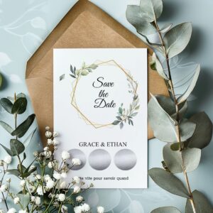 Save the date – Faire part à gratter – Hyper nature