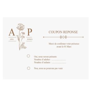 Carte RSVP - Elégance champêtre