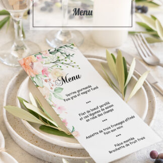 Carte menu