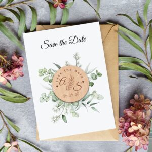 Save the date – magnet en bois – modèle 08