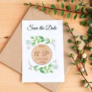 Save the date – magnet en bois – modèle 05