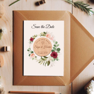 Save the date - magnet en bois - modèle 02