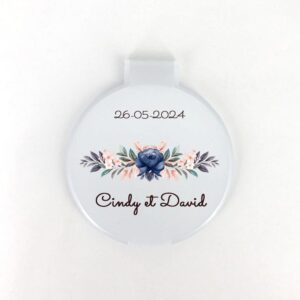 Cadeaux invités - Miroir style champêtre bleu