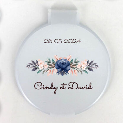 Cadeaux invités - Miroir style champêtre bleu – Image 2