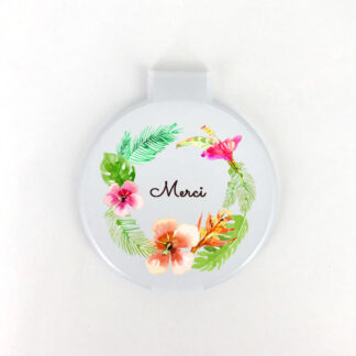 Cadeaux invités - Miroir ambiance tropicale