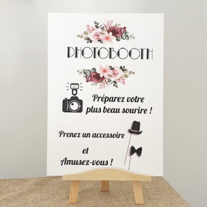 Photobooth - Panneau en carton rigide