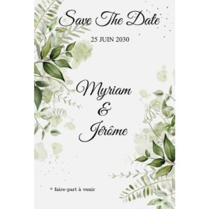 Magnet save the date - Méli-mélo de la nature