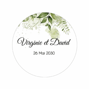 Etiquette adhésive - Méli-mélo de la nature
