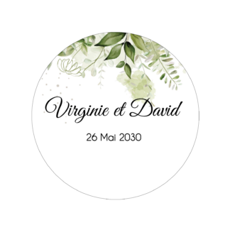 Etiquette adhésive - Méli-mélo de la nature