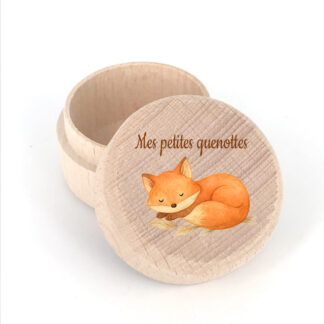Boite à dent renard, mes petites quenottes