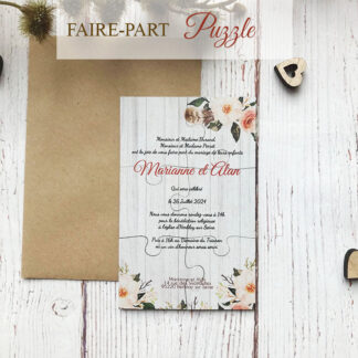 Faire-part puzzle