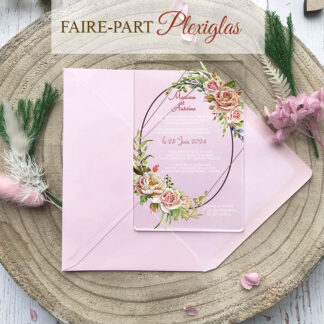 Faire-part plexiglas