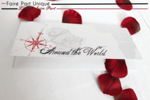 Échantillon billet d'avion "around the word"