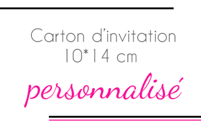 carton d'invitation 10*14cm gamme classique