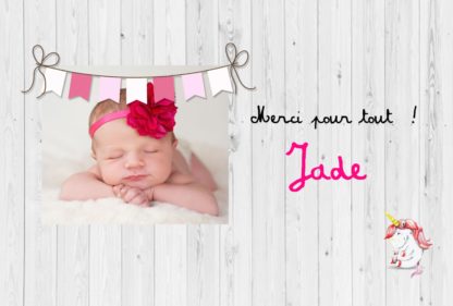 Remerciement Jade