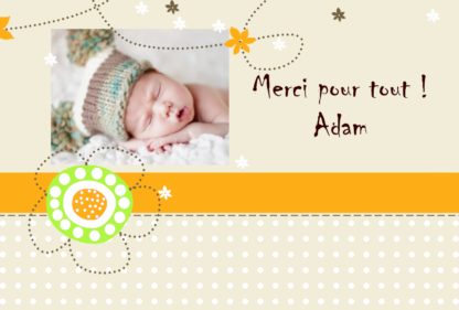 Remerciement Adam