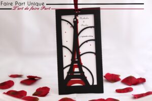 Echantillon Faire part pochette Paris