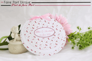Echantillon faire part rond liberty